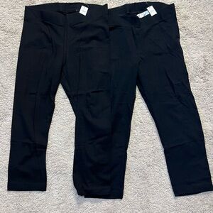 Old Navy Girls black leggings, NWT, lot of 2.
